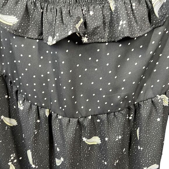 Popsugar Black White and Cream Multi Print Tiered Dresss Size XL - Picture 8 of 14